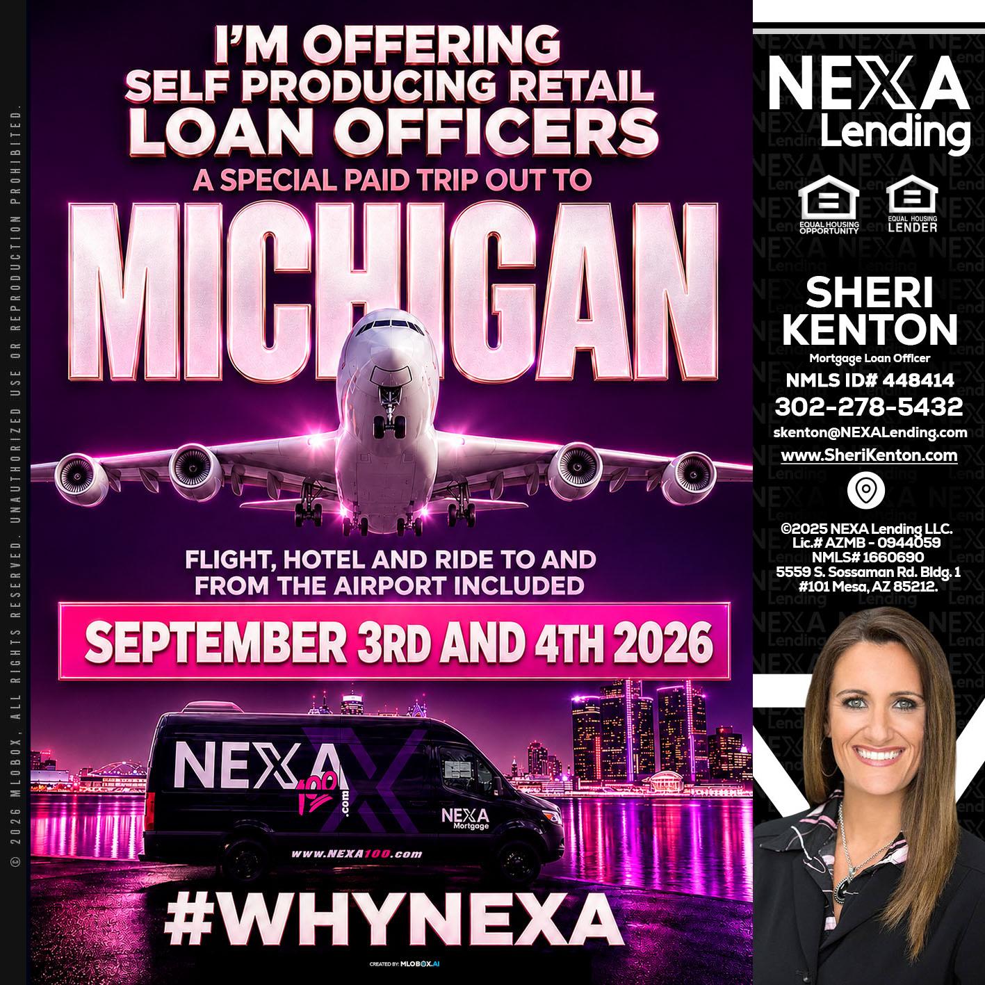 MICHIGAN TRIP - Sheri Kenton -Mortgage Loan Officer