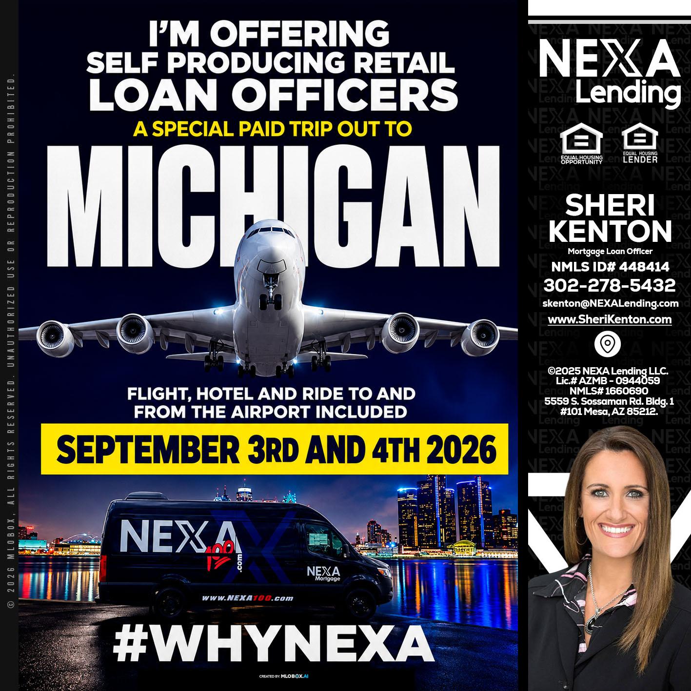 MICHIGAN - Sheri Kenton -Mortgage Loan Officer